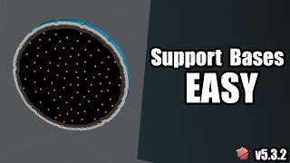 Support bases the EASY way  Lychee Projection Supports