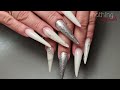 marmor silver white - naildesign