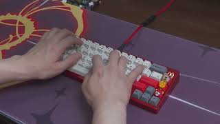Mc65 with lubed Gateron Vermillion Birds Typing Sounds