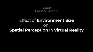 Effect of Environment Size on Spatial Perception in VR