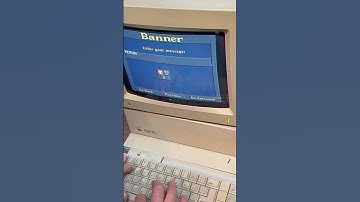Printing a banner with a dot matrix printer on an Apple IIGS | #retro #nostalgia #80s #vintage
