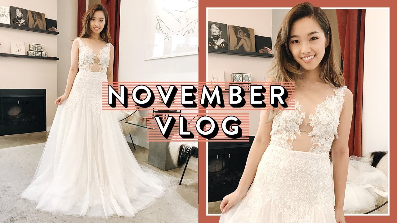 Trying On Wedding Dresses | November Vlog Pt. 1