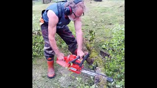 Husqvarna 380 cd clog and sned by Mrs Digwells Watches over ''The Old Fella'' 46 views 2 days ago 11 minutes, 20 seconds