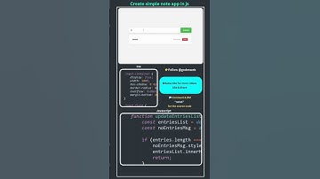 Create Simple Note App in JavaScript | Beginner Project