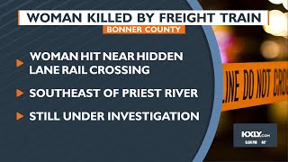 Woman killed by freight train in Bonner County