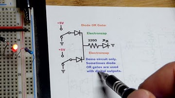Diode OR gate demo circuit