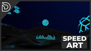 Alien Orb Speed Art #blender
