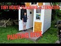 Tiny house flooring alternative//Painting Deck