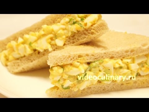 Видео рецепт Яичный салат для сэндвичей