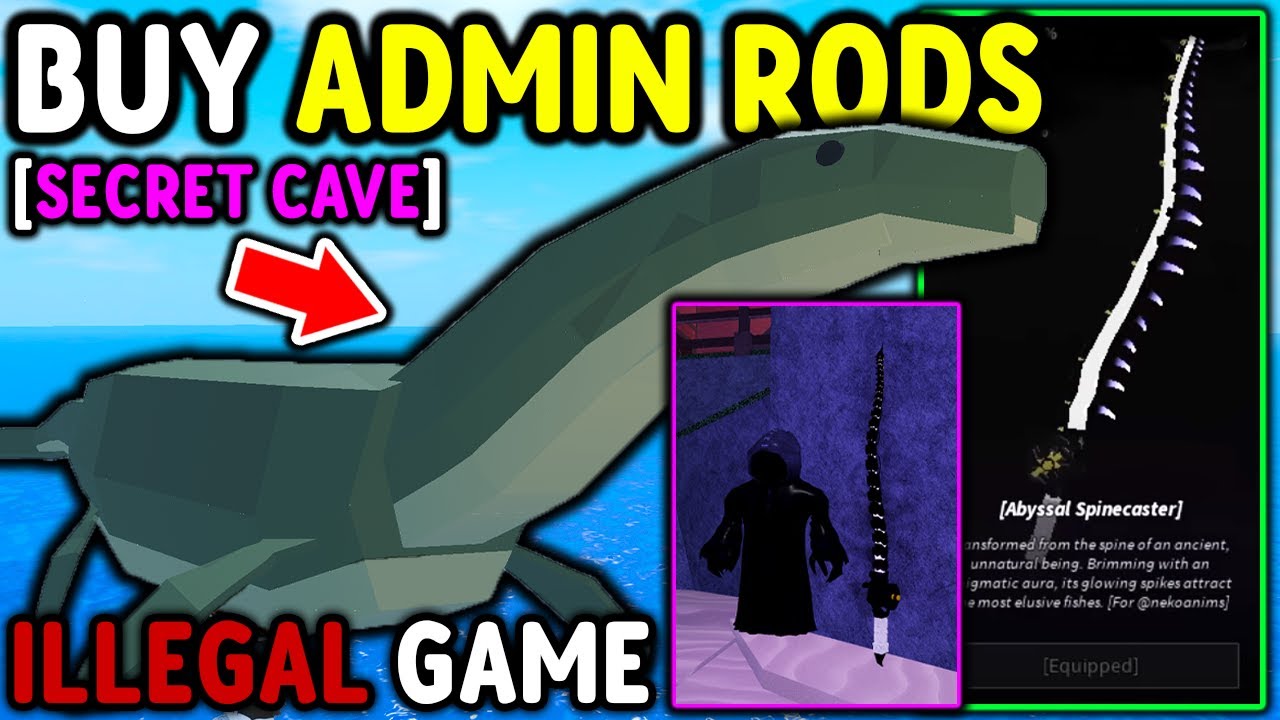 You Can BUY ADMIN RODS in This ILLEGAL Roblox Fisch Game.. - YouTube