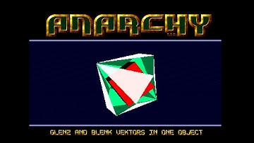 Commodore Amiga demo: Anarchy - Glenz and Blenk Vectors  in One Object (1991)