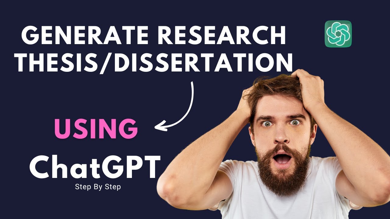 how to write a dissertation using chatgpt