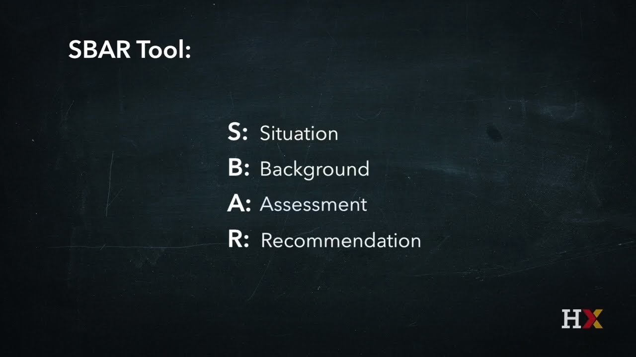 SBAR Tool: Situation-Background-Assessment-Recommendation  IHI