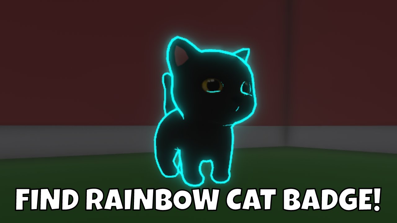 HOW TO GET THE "FIND RAINBOW CAT" BADGE IN PET PARTY! | ROBLOX