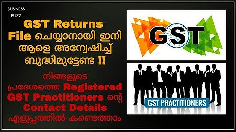 How to Locate a GST Practitioner in your Area | GST Registration Malayalam | Find a GST Consultant