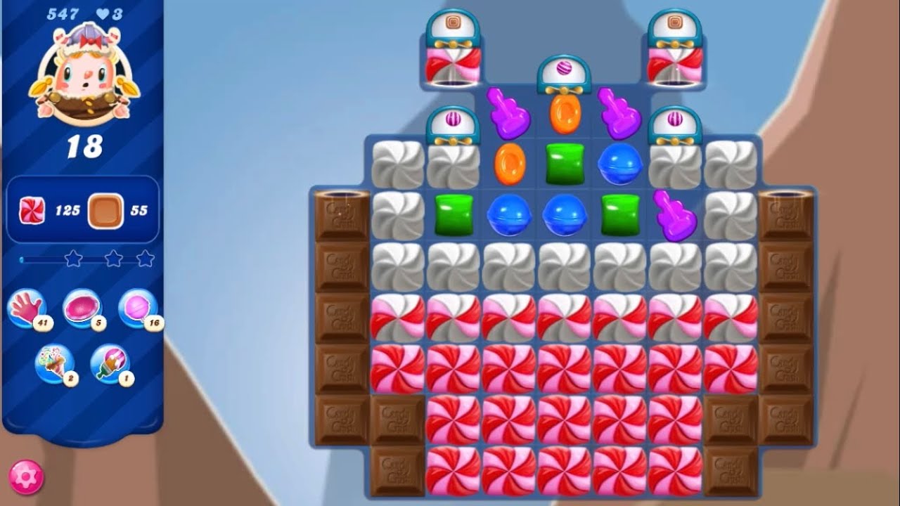 Candy Crush Saga Level 547 (NO BOOSTERS) YouTube