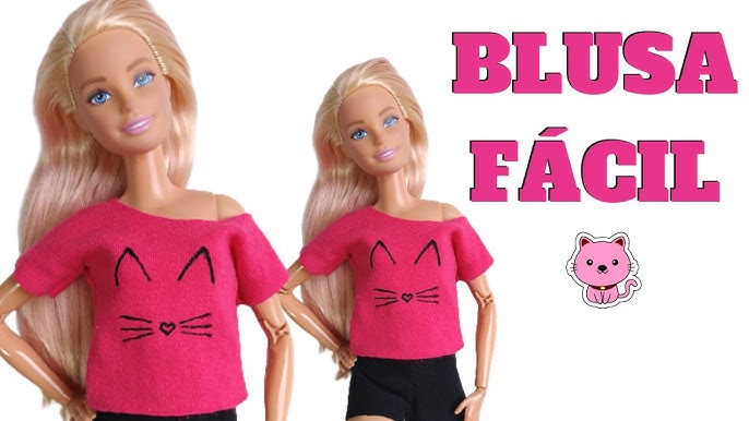 Como Fazer Itens Copa do Mundo para Barbie e outras Bonecas / Arquinho com  Pompom , Vestido Sem Costura e com Estampa da Bandeira do Br…