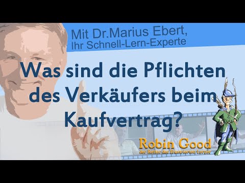 Was sind die Pflichten des Verkäufers beim Kaufvertrag? - YouTube