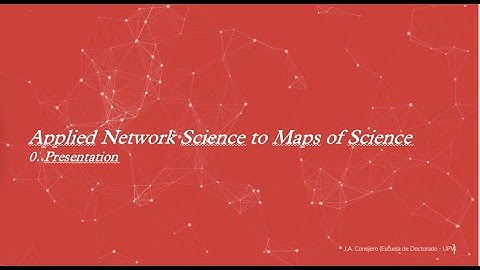 Applied Network Science to Maps of Science