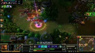 League of Legends - Lee sin baron steal and double kill, and escape death