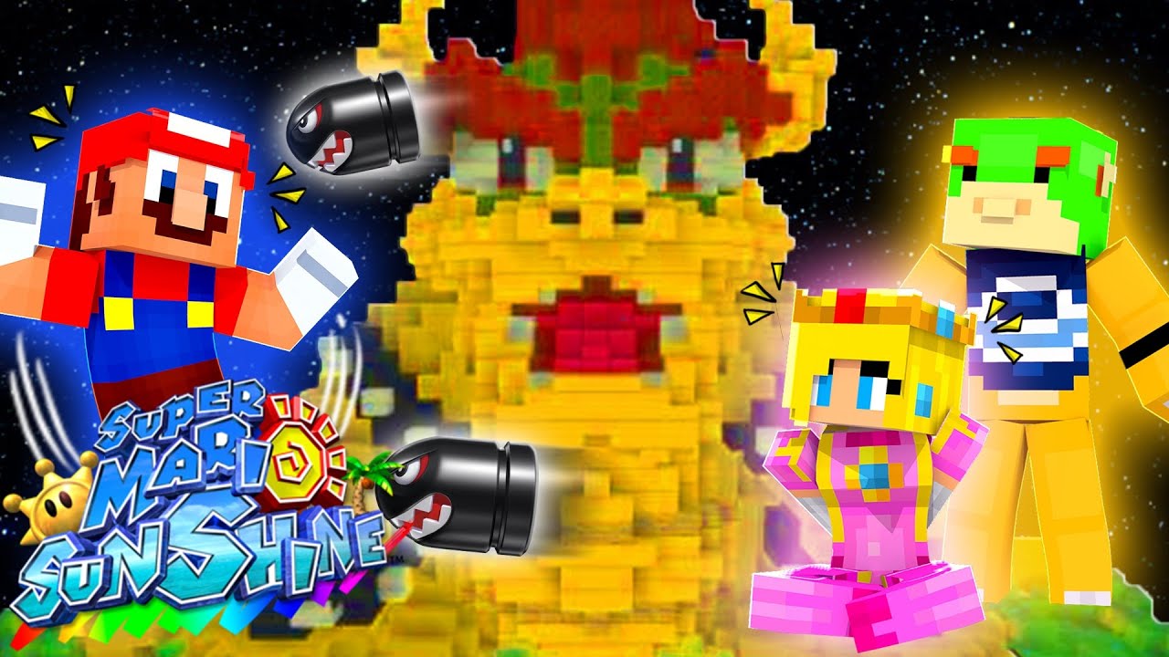 Minecraft Super Mario Sunshine - Mario Vs Bowser In Space FINALE! [59