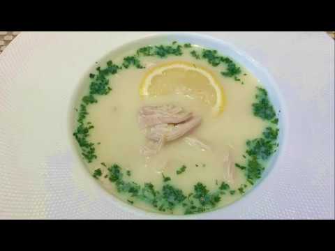 Греческий куриный суп с лимоном Авголемоно