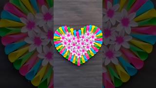 Beautiful wall hanging idea 💢 #shorts #diy #craft #wallhanging #youtubeshorts #paperflower