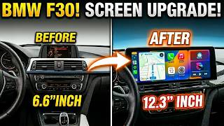 BMW F30 Gets a MASSIVE Screen Upgrade | Android Auto & CarPlay