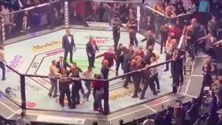 Mass brawl after Habib vs McGregor fight. / ДРАКА ПОСЛЕ БОЯ