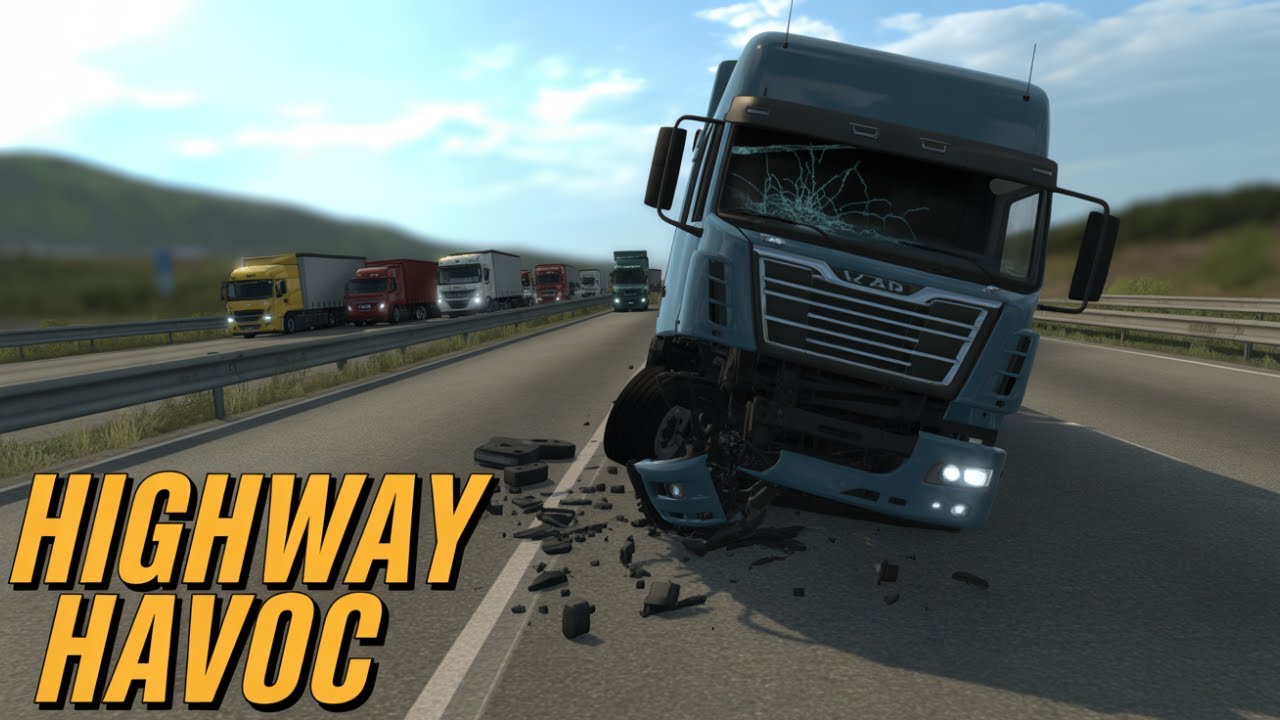 Schwerer Unfall auf Autobahn - ETS2
