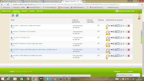 Crear lecciones en chamilo