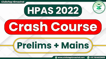 HPAS 2022 Crash Course | Prelims and Mains Lectures and Notes | Test Series | Current Affairs