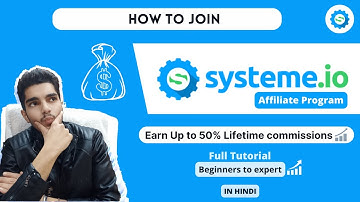 How To Join Systeme.io Affiliate Program | Earn Up to 50% Lifetime Commission - Must Watch !!