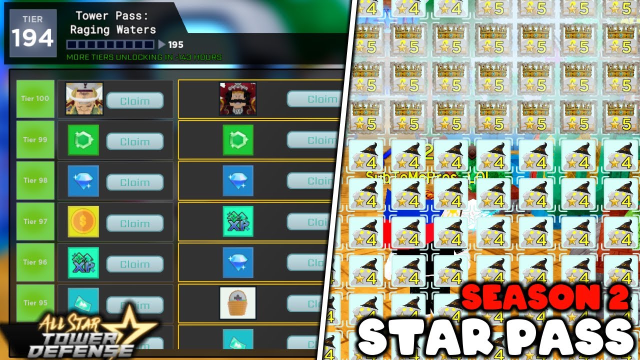 All Star Tower Defense: How To Level Up Star Pass - Gamer Tweak