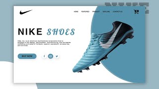 Beautiful Nike Shoe Landing Page Design || HTML & CSS