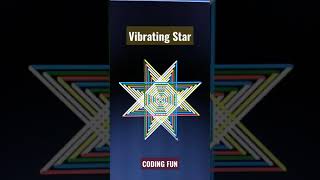 Vibrating Star | Star | Python | Python Turtle Module #shorts #star #design #coding