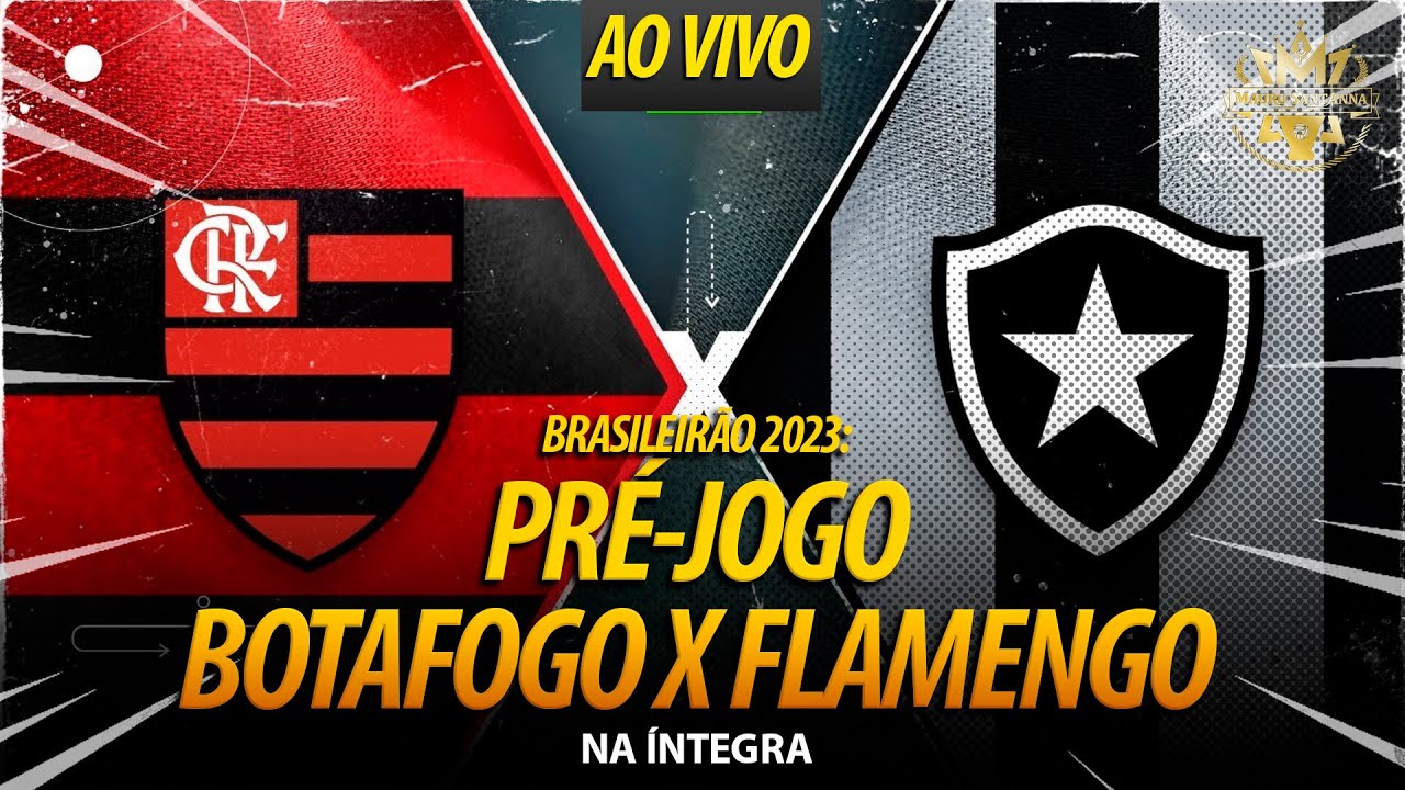 FLAMENGO X BOTAFOGO TRANSMISSÃO AO VIVO DIRETO DO NILTÃO - CAMPEONATO  BRASILEIRO 2023 - RODADA 22 