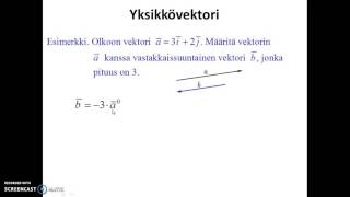 Vektorien yhdensuuntaisuus