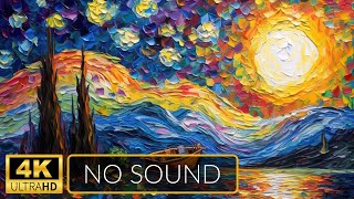4K | ART Slideshow for TV | Van Gogh Style | 1 Hour | No Sound