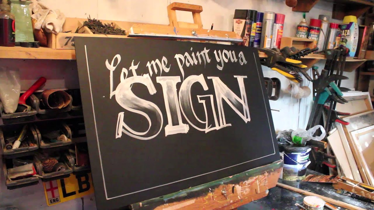 A Chalkboard Sign for you YouTube