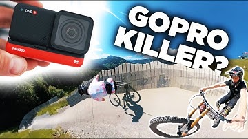 Riding DOWNHILL with the Insta360 ONE R | 360 cam Test Review!