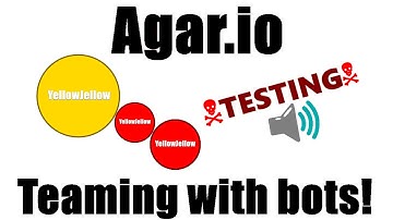 Agar.io - Teaming With Bots - Test Video! - Animation/Beat Drop!