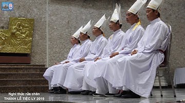 Nghi thức rửa chân - LỄ TIỆC LY 2019 GX Tân Phú