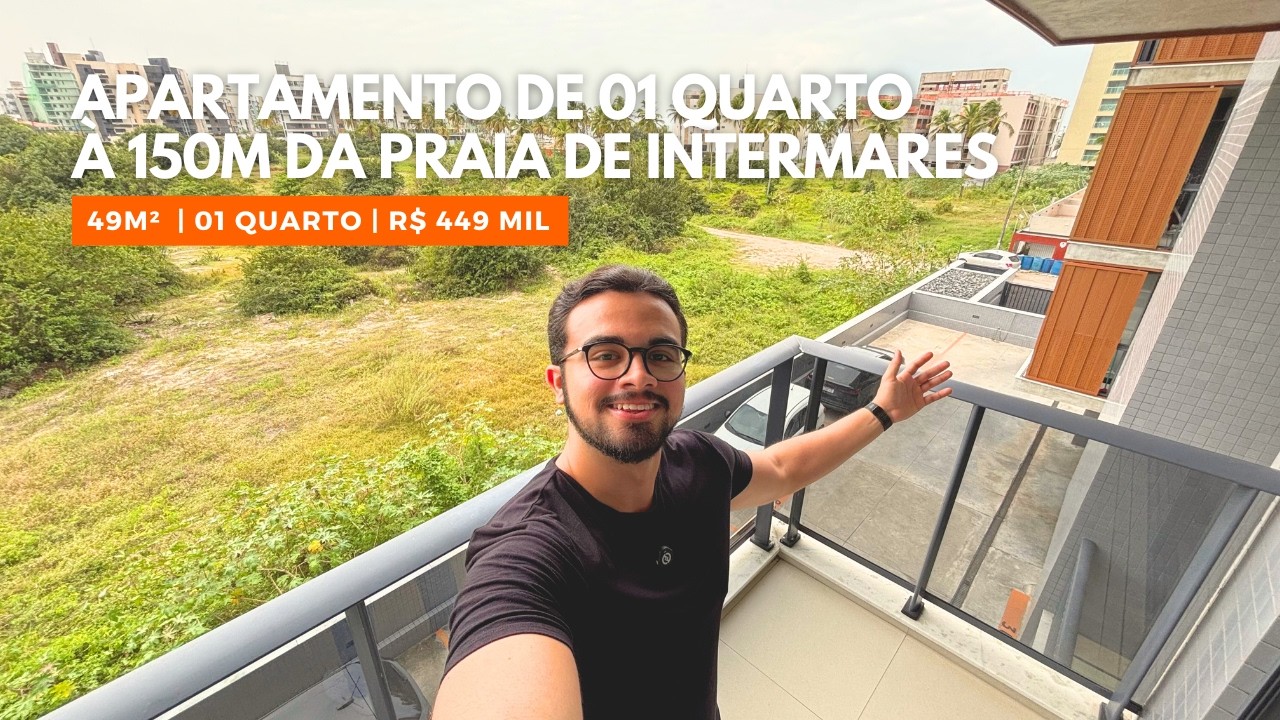 APARTAMENTO MOBILIADO DE 01 QUARTO POR R$ 450 MIL EM INTERMARES