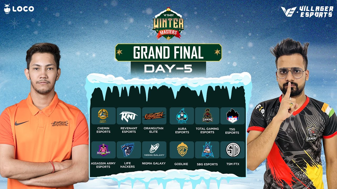 Villager Esports Winter Masters 2022 - GRAND FINALS - DAY 5 | Free Fire | Powered by LOCO