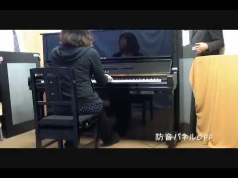 【東京防音公式】　防音ECOパネル　アップライトピアノ簡易防音装置　効果実験（演奏）