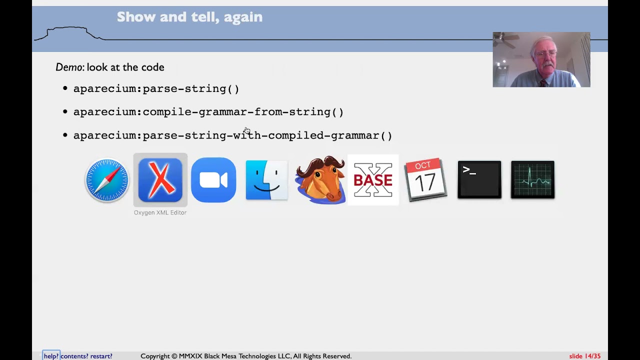 Aparecium, an XQuery / XSLT parser library for invisible XML  -  C. M. Sperberg McQueen