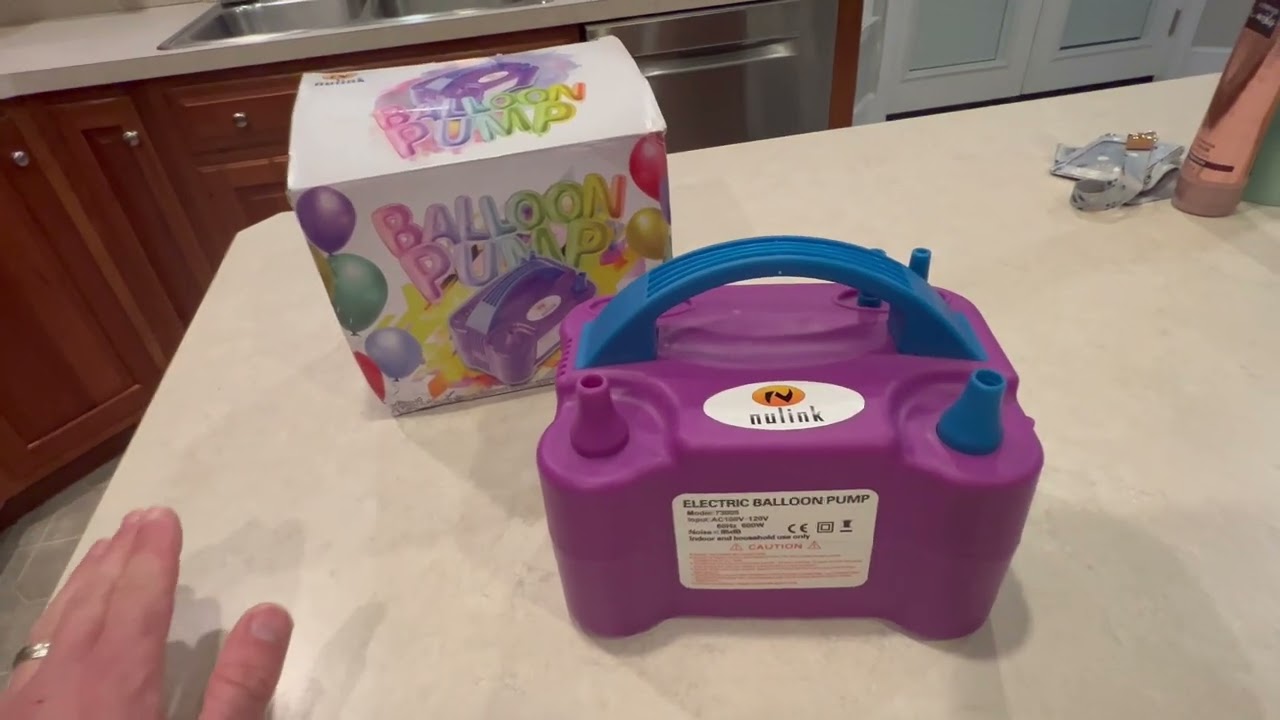 NuLink Balloon Pump Electric Portable Dual Nozzle Balloon Blower