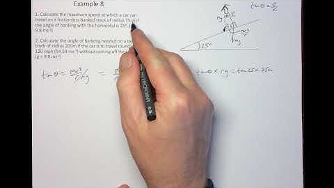 Unit 3.1 Circular motion - Example 8