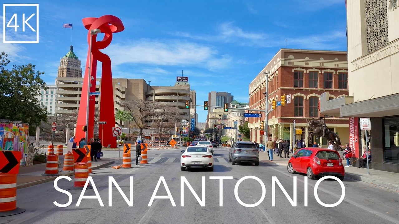 San Antonio Texas 4K City Drive - Alamo City Driving Tour